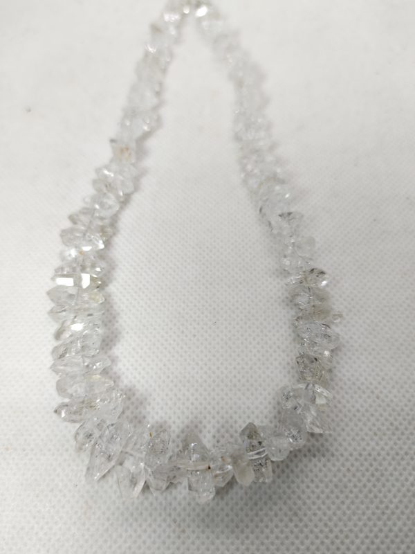 Natural like Herkimer diamond quartz necklace