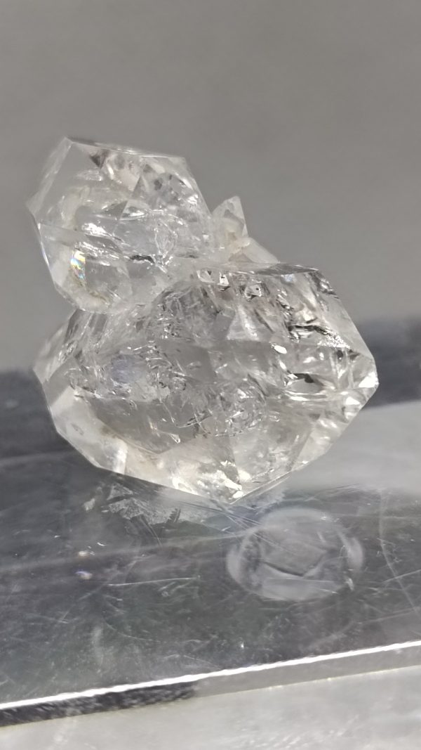 very nice piece of like Herkimer diamond quartz with good luster double terminated - Image 7