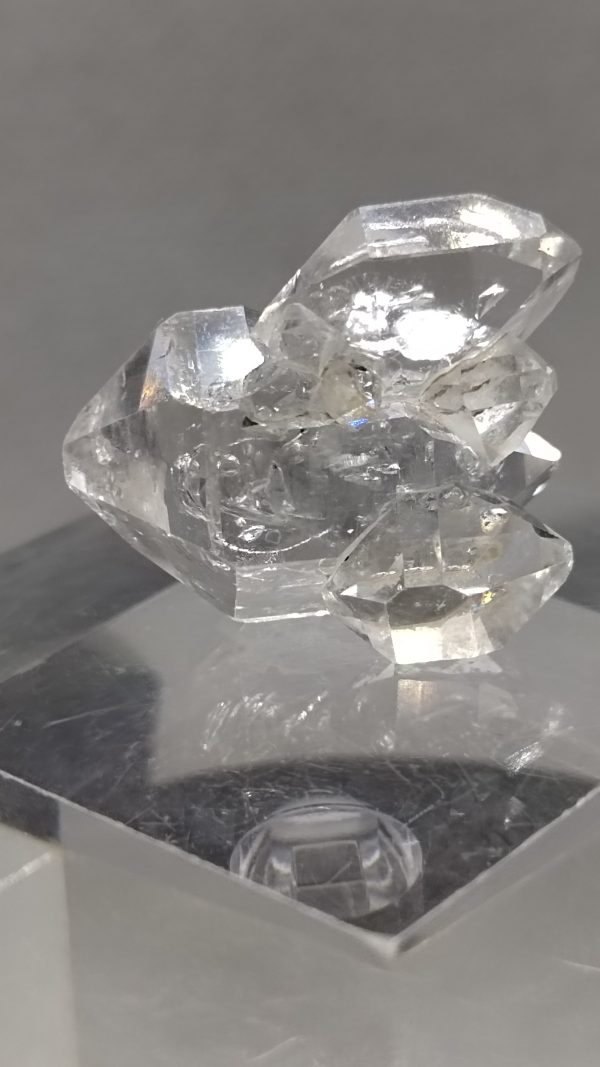 very nice piece of like Herkimer diamond quartz with good luster double terminated - Image 9