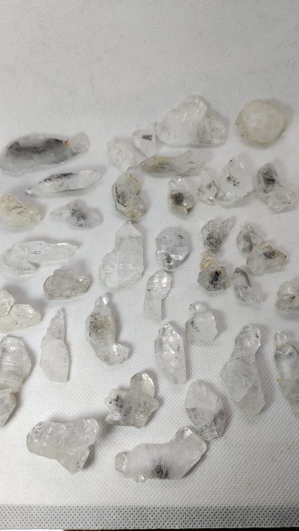 assorted sizes and shapes in quartz