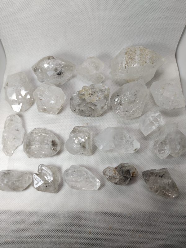 big pieces like Herkimer diamond quartz